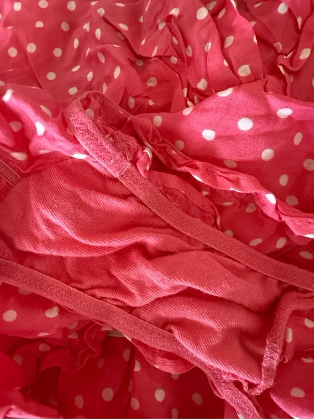 Victoria’s Secret Pink Polka Dot Babysoll Set